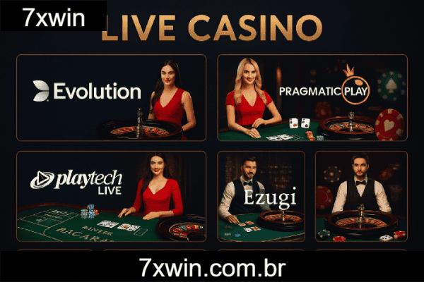 7xwin com 50+ mesas de cassino ao vivo em HD 4K.