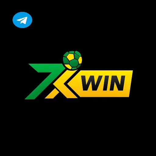 Imagem promovendo o canal oficial da 7xwin no Telegram